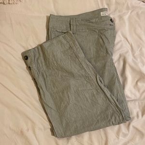 Charter Club Cropped Black and White Stripped Pant Size 18W